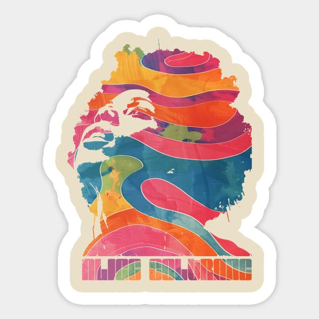 Alice Coltrane Sticker by HAPPY TRIP PRESS